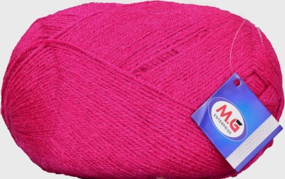 M.G Enterprise Bigboss Magenta (400 gm) Wool Ball Hand knitting wool / Art Craft soft fingering crochet hook yarn, needle knitting yarn thread dyed