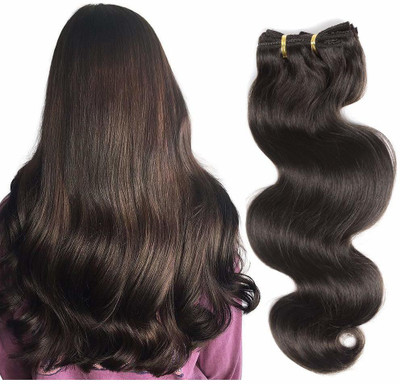 VIVIAN Beautiful Look Brown Wavy  5 Clip In Hair Extension