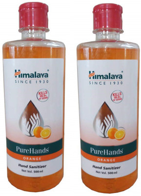 10 Off On Himalaya Purehands Orange Hand Sanitizer Bottle 2 X 500 Ml On Flipkart Paisawapas Com