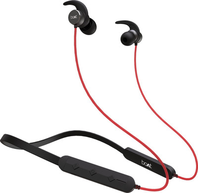 boAt Rockerz 255F Pro with Fast Charging Bluetooth Headset  (Raging Red, Wireless in the ear)