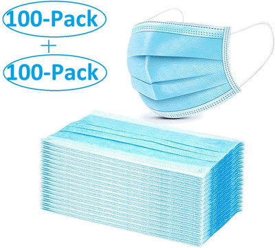 Alcove 3Ply Surgical Mask(Pack Of 200) 3PLY-200 Surgical Mask  (Blue, Free Size, Pack Of 200, 3 Ply) For Rs. 249 @ 88 %