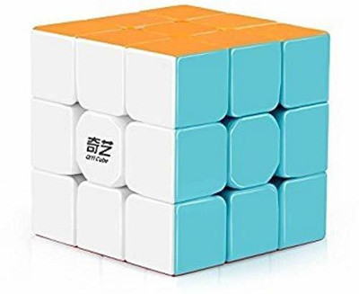 ADICHAI 3x3 Stickerless Speed Cube Magic Cube - Super Smooth Cube(1 Pieces)