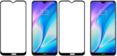 HOBBYTRONICS Edge To Edge Tempered Glass for Redmi 8A Dual(Pack of 2)