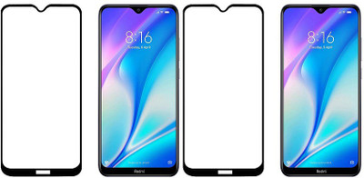 HOBBYTRONICS Edge To Edge Tempered Glass for Redmi 8A Dual(Pack of 2)