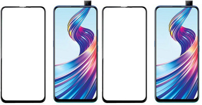 HOBBYTRONICS Edge To Edge Tempered Glass for Vivo V15(Pack of 2)