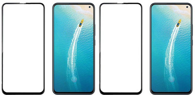HOBBYTRONICS Edge To Edge Tempered Glass for Vivo V17(Pack of 2)