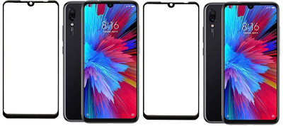 HOBBYTRONICS Edge To Edge Tempered Glass for Redmi Note 7S(Pack of 2)