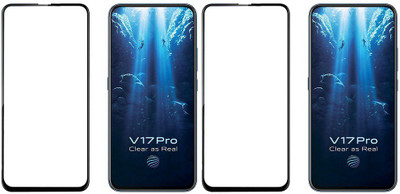 HOBBYTRONICS Edge To Edge Tempered Glass for Vivo V17 Pro(Pack of 2)