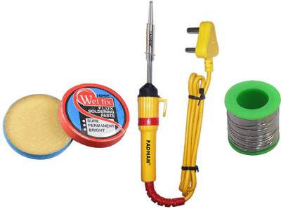 FADMAN BEGINNER BASIC SOLDERING IRON KIT PACK-3 25 W Simple(Flat Tip)