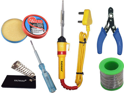 FADMAN BEGINNER BASIC SOLDERING IRON KIT PACK-6 25 W Simple(Flat Tip)