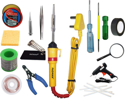 FADMAN BEGINNER BASIC SOLDERING IRON KIT PACK-15 25 W Simple(Flat Tip)