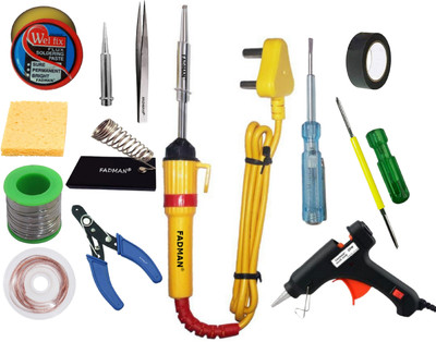 FADMAN BEGINNER BASIC SOLDERING IRON KIT PACK-13 25 W Simple(Flat Tip)