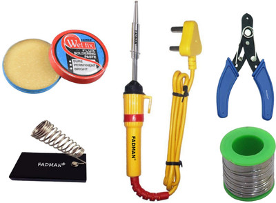 FADMAN BEGINNER BASIC SOLDERING IRON KIT PACK-5 25 W Simple(Flat Tip)