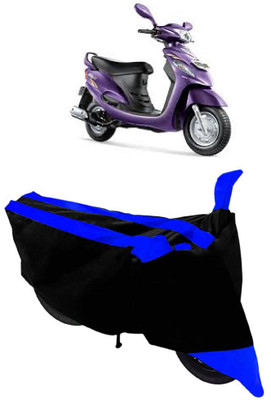 ABORDABLE Waterproof Two Wheeler Cover for Mahindra(Rodeo, Blue, Black)