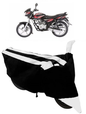 THE REAL ARV Two Wheeler Cover for Bajaj(Discover 125 DTS-i, White, Black)