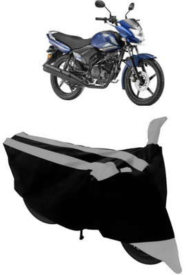 ABORDABLE Two Wheeler Cover for Yamaha(Saluto, Grey, Black)