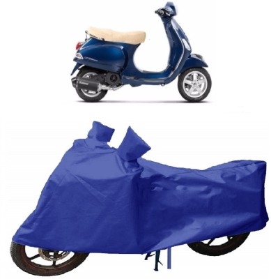 ABORDABLE Waterproof Two Wheeler Cover for Piaggio(Vespa LX, Blue)