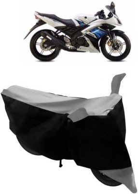 GANPRA Two Wheeler Cover for Yamaha(YZF R15 S, Black, Grey)