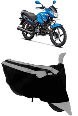 THE REAL ARV Two Wheeler Cover for Hero(Glamour, Grey, Black)