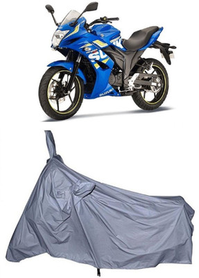 THE RAL ARV Waterproof Two Wheeler Cover for Suzuki(Gixxer SF, Silver)