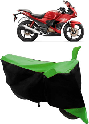 HEMSKAR Waterproof Two Wheeler Cover for Hero(Karizma ZMR, Green, Black)