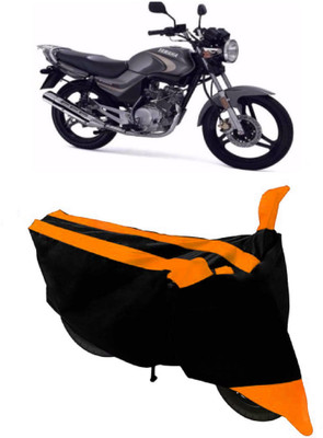 THE REAL ARV Two Wheeler Cover for Yamaha(YBR 125, Orange, Black)