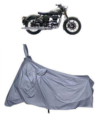 THE RAL ARV Two Wheeler Cover for Royal Enfield(Beat, Silver)