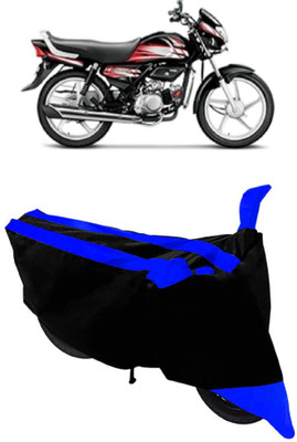 THE REAL ARV Waterproof Two Wheeler Cover for Hero(HF, Blue, Black)