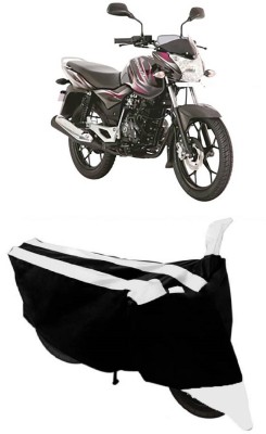 GANPRA Two Wheeler Cover for Bajaj(Discover 150 s, Black, White)