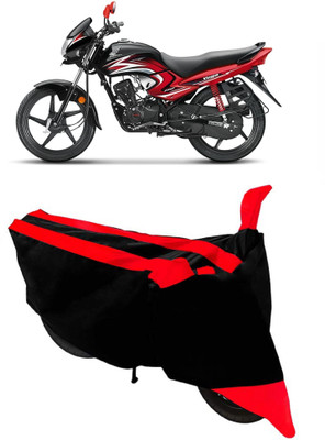 AutoGalaxy Waterproof Two Wheeler Cover for Honda(Dream Yuga, Red, Black)