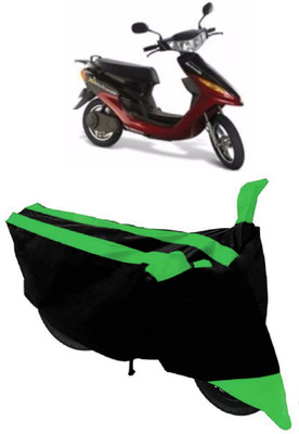 HEMSKAR Waterproof Two Wheeler Cover for Indus(Yo Electron, Green, Black)
