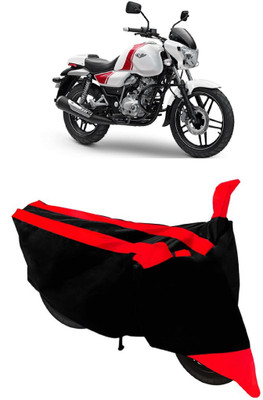 THE REAL ARV Two Wheeler Cover for Bajaj(V 150, Red, Black)