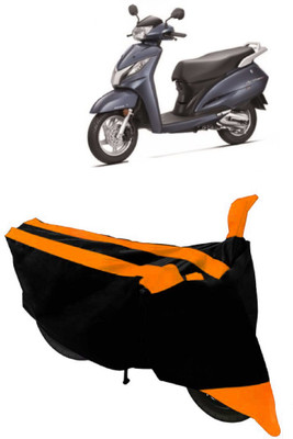 HEMSKAR Two Wheeler Cover for Honda(Activa 125, Orange, Black)
