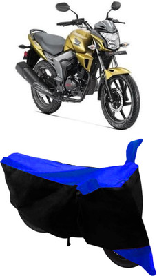 THE REAL ARV Two Wheeler Cover for Honda(CB Trigger, Blue, Black)