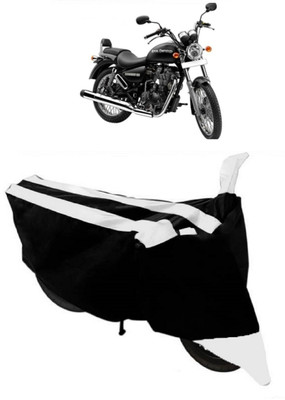 ABORDABLE Two Wheeler Cover for Royal Enfield(Thunderbird 500, White, Black)