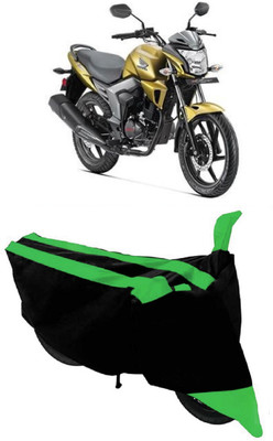 HEMSKAR Waterproof Two Wheeler Cover for Honda(CB Trigger, Green, Black)
