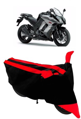 THE REAL ARV Waterproof Two Wheeler Cover for Kawasaki(Ninja 1000, Red, Black)