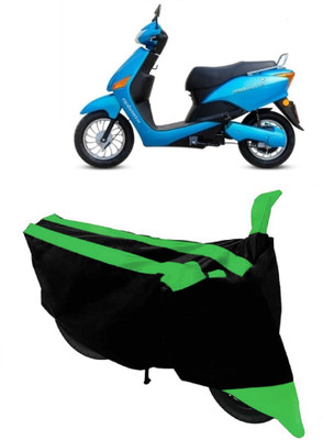 HEMSKAR Waterproof Two Wheeler Cover for Hero(Electric Optima, Green, Black)