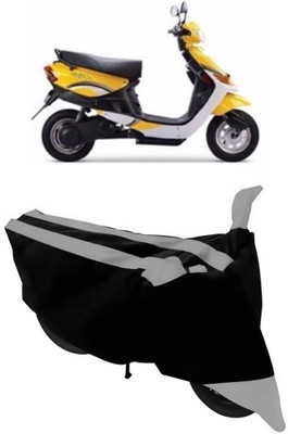 GANPRA Two Wheeler Cover for Indus(Yo Style, Black, Grey)