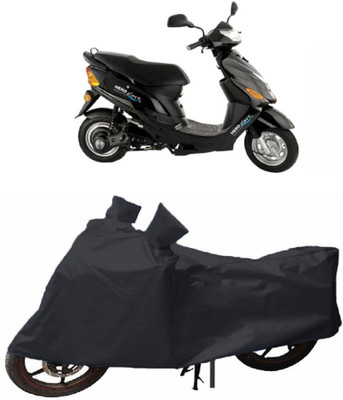 ABORDABLE Waterproof Two Wheeler Cover for Hero(Electric Zippy, Black)