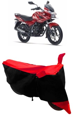 ABORDABLE Two Wheeler Cover for Bajaj(Discover 150 f, Red, Black)