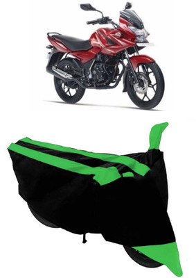 HEMSKAR Two Wheeler Cover for Bajaj(Discover 150 f, Green, Black)