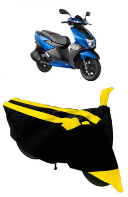 AutoGalaxy Waterproof Two Wheeler Cover for TVS(NTORQ, Yellow, Black)