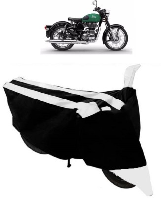 ABORDABLE Waterproof Two Wheeler Cover for Royal Enfield(Twin, White, Black)