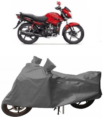 ABORDABLE Two Wheeler Cover for Hero(Glamour FI, Grey)
