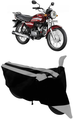 HEMSKAR Waterproof Two Wheeler Cover for Hero(HF Dawn, Grey, Black)
