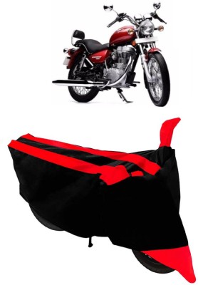 GANPRA Two Wheeler Cover for Royal Enfield(Twin spark, Black, Red)