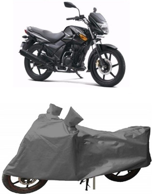 GANPRA Two Wheeler Cover for TVS(Flame DS 125, Grey)
