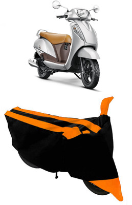 HEMSKAR Waterproof Two Wheeler Cover for Suzuki(Access SE, Orange, Black)