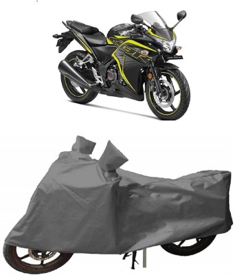 ENTIRELY ELITE Waterproof Two Wheeler Cover for Honda(CBR 250R, Grey)